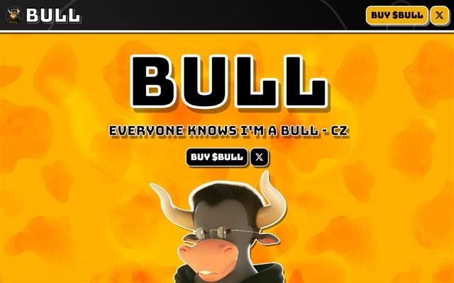 Bull On BNB website preview