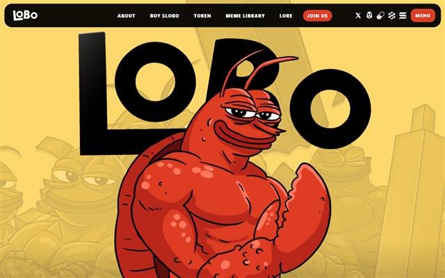 Lobocoin website preview
