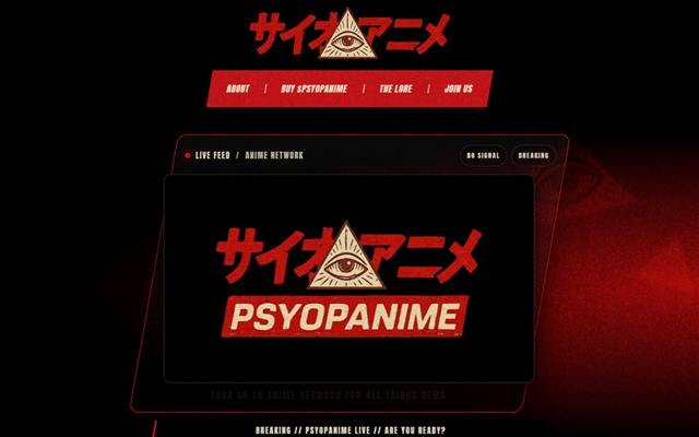 Psyopanime website preview