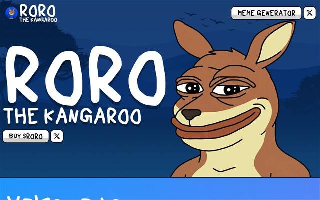 Roro The Kangaroo website preview