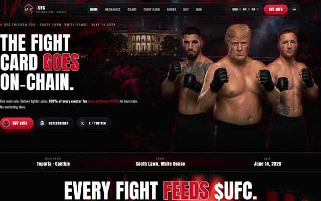 UFC Coins website preview